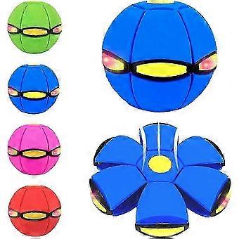 Magischer Hüpfball, magischer Metaball, zweifach formveränderbarer magischer Ball mit 3 Lichtern, Eltern-Kind-Interaktion, geeignet für drinnen