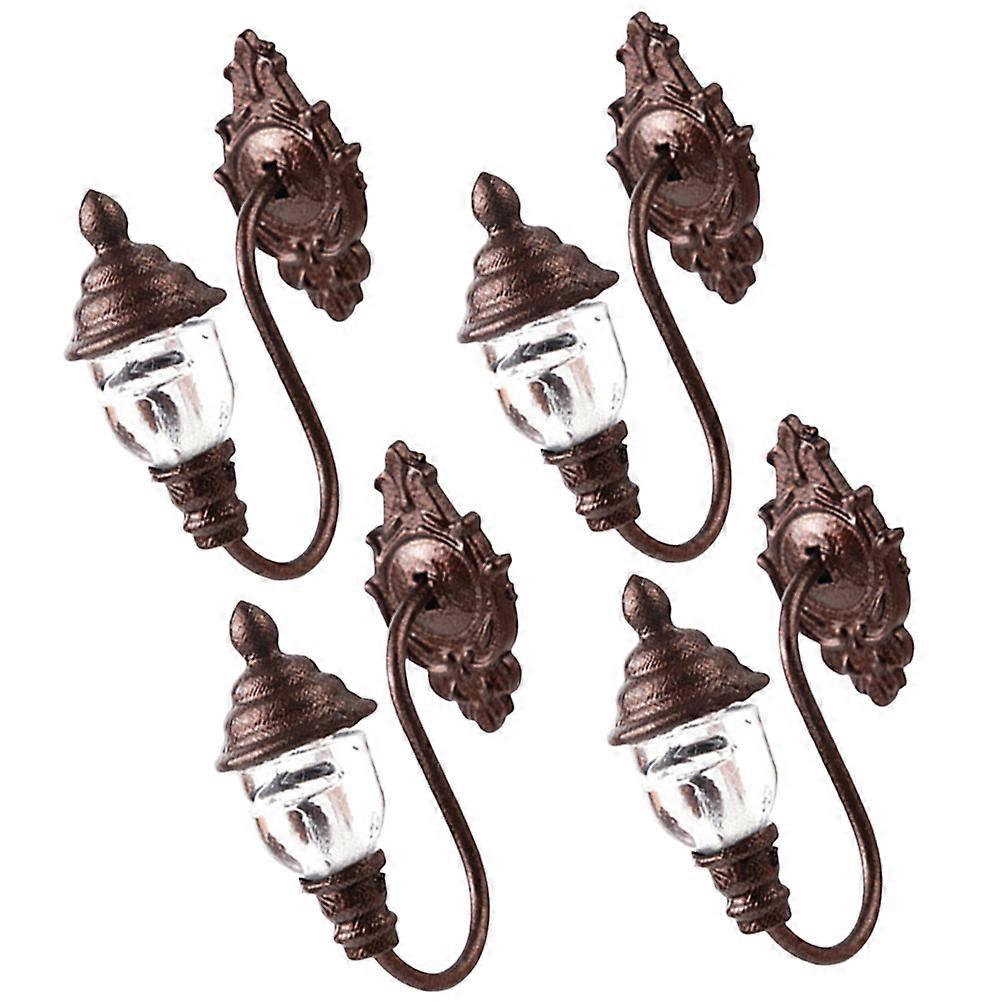 Coffee Mini Wall Lamp Model for Sand Table Decorative Lighting 4Pcs Set