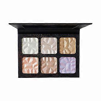 Six Color Highlighter Palette with Long Lasting No Fading Face Powder Silky Smooth Texture TzG872