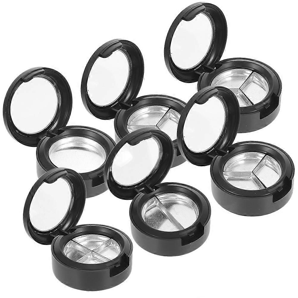 Mixed Style Eyeshadow Case Refillable Makeup Organizer Container 6Pcs
