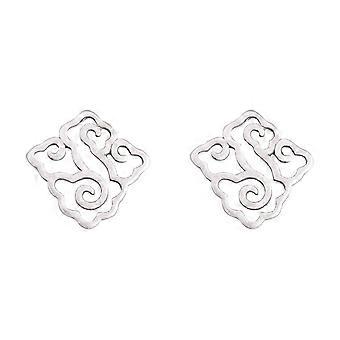Boucles d'oreilles florales ajourées géométriques Mme