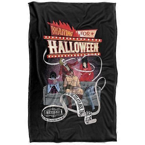 Beetlejuice Wating For Halloween Soft Touch Blanket