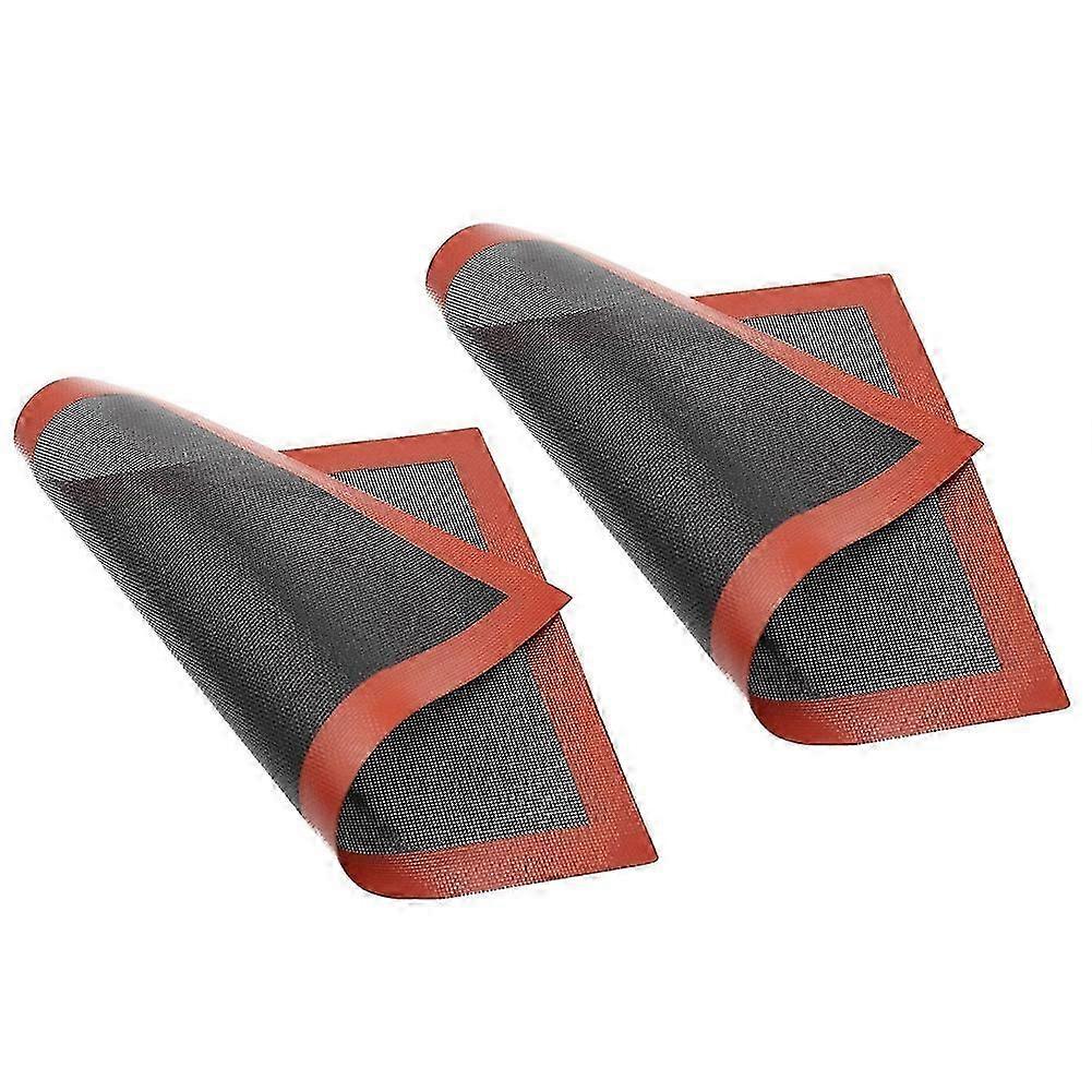 2PCS Percompatible withated Silicone Baking Mat Non-Stick Baking Oven Sheet compatible with Cookie /Bread/ Macaroon/Biscuits Kitchen Tools