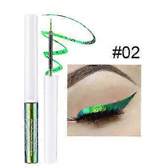 Chameleon Liquid Eyeliner, Gold Metallic Satin High-Pigmented Colored Multi-Reflective Finish Glitter Eye Liner Eye Shadow Pen