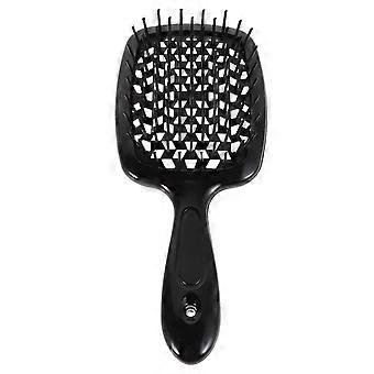 Escova desembaraçadora NOLITOY com design quadrado vazado para massagem no couro cabeludo e estilização de cabelos molhados e secos, 20,5 x 8,5 x 3 cm, pente leve para mulheres.