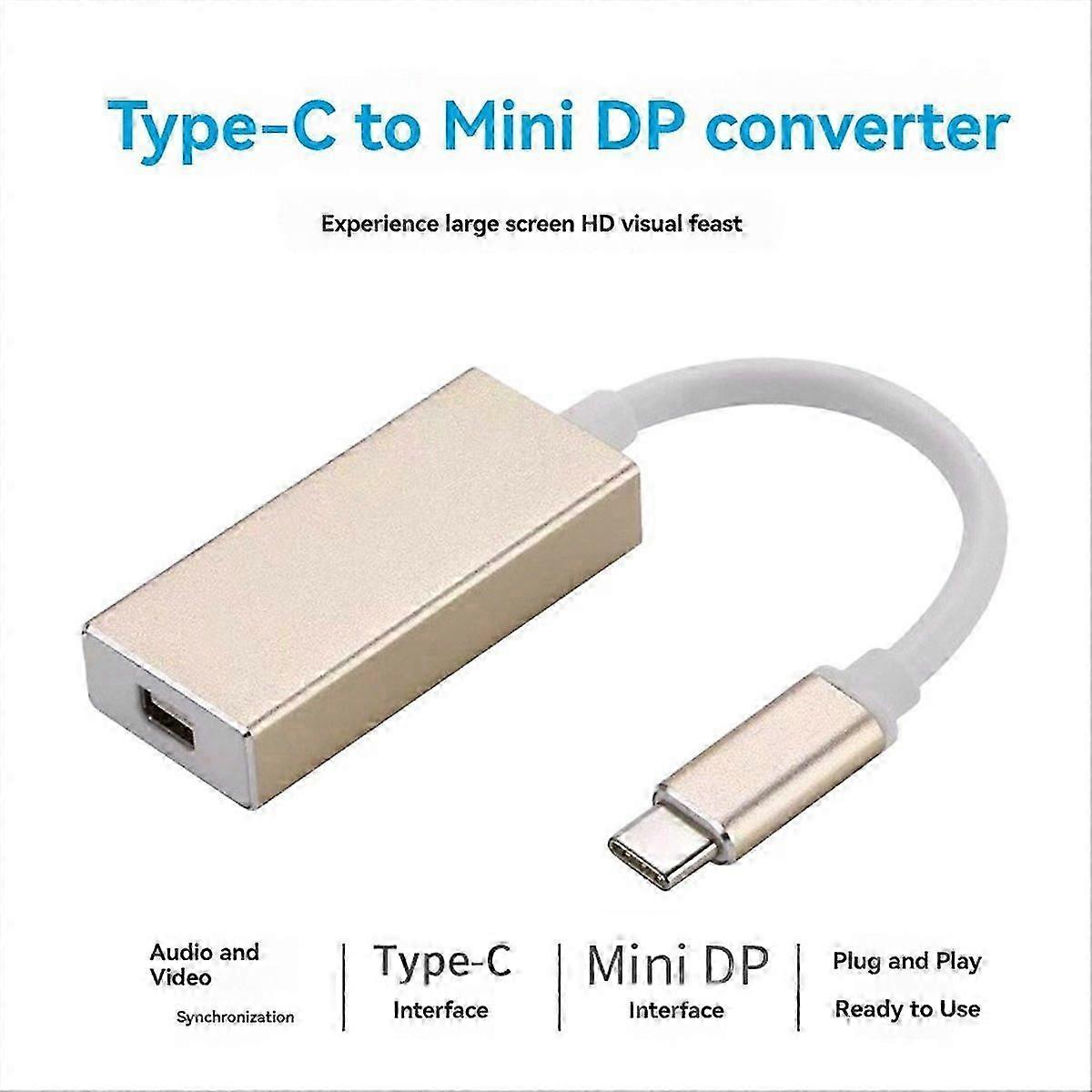 Câble adaptateur 4K 60 Hz Type-C vers Mini DP