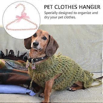 Pet Clothing Hanger Pet Apparel Hangers for 5Pcs in Assorted Colors