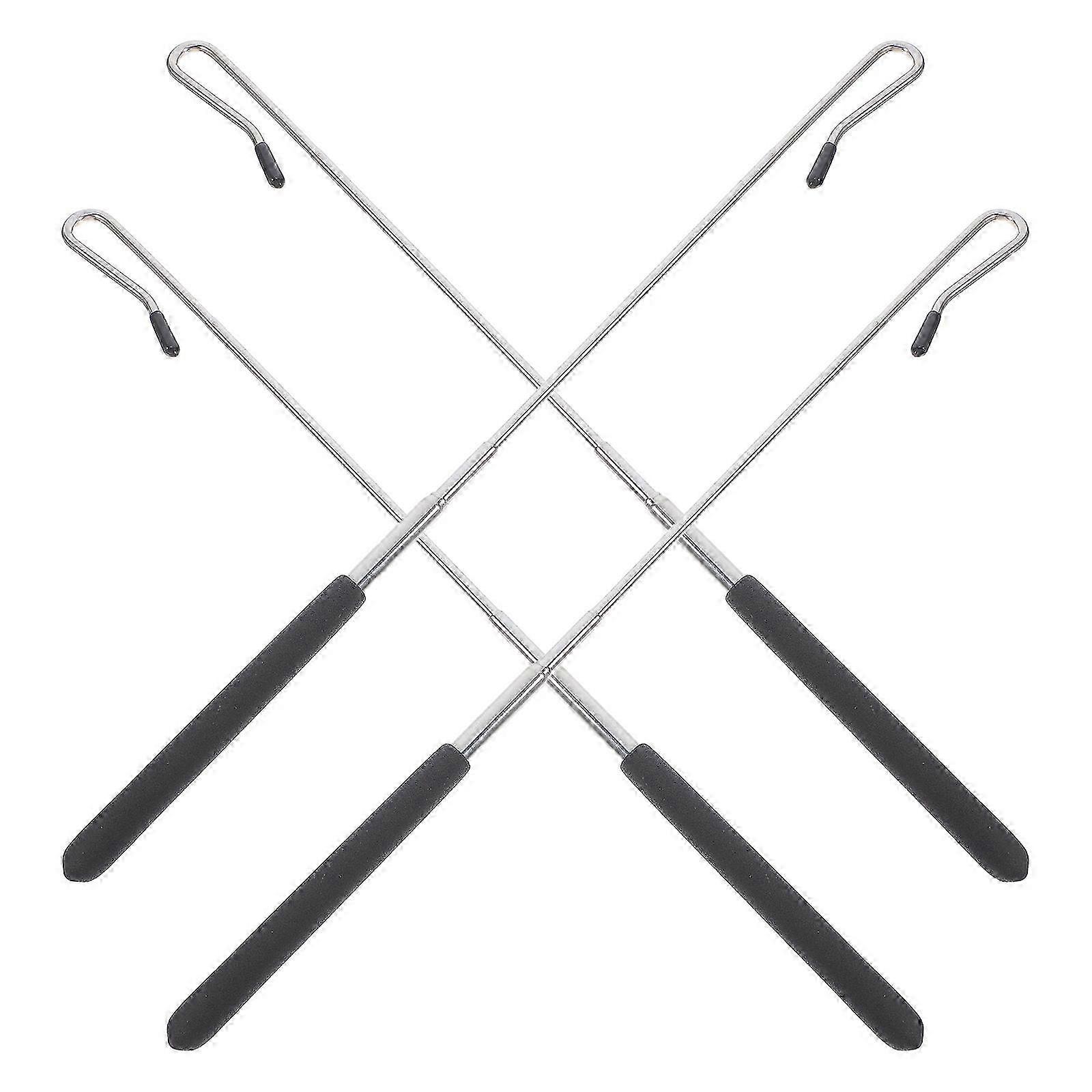 Wooden Puppet Control Rod Adjustable Metal Hand Puppet Rods 4Pcs Kit