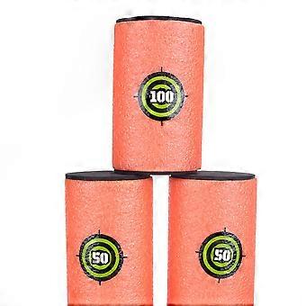 Eva Bullet Toy Shoot Target Soft Dart Cans for Kids 6Pcs