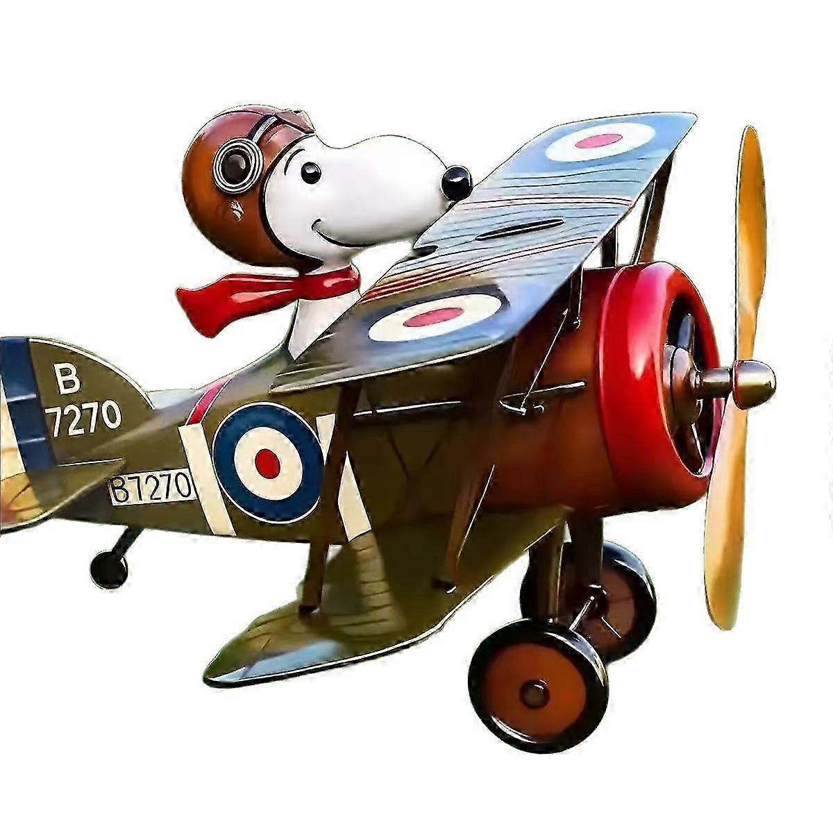 Rotating Snoopy Pilot Wind Vane
