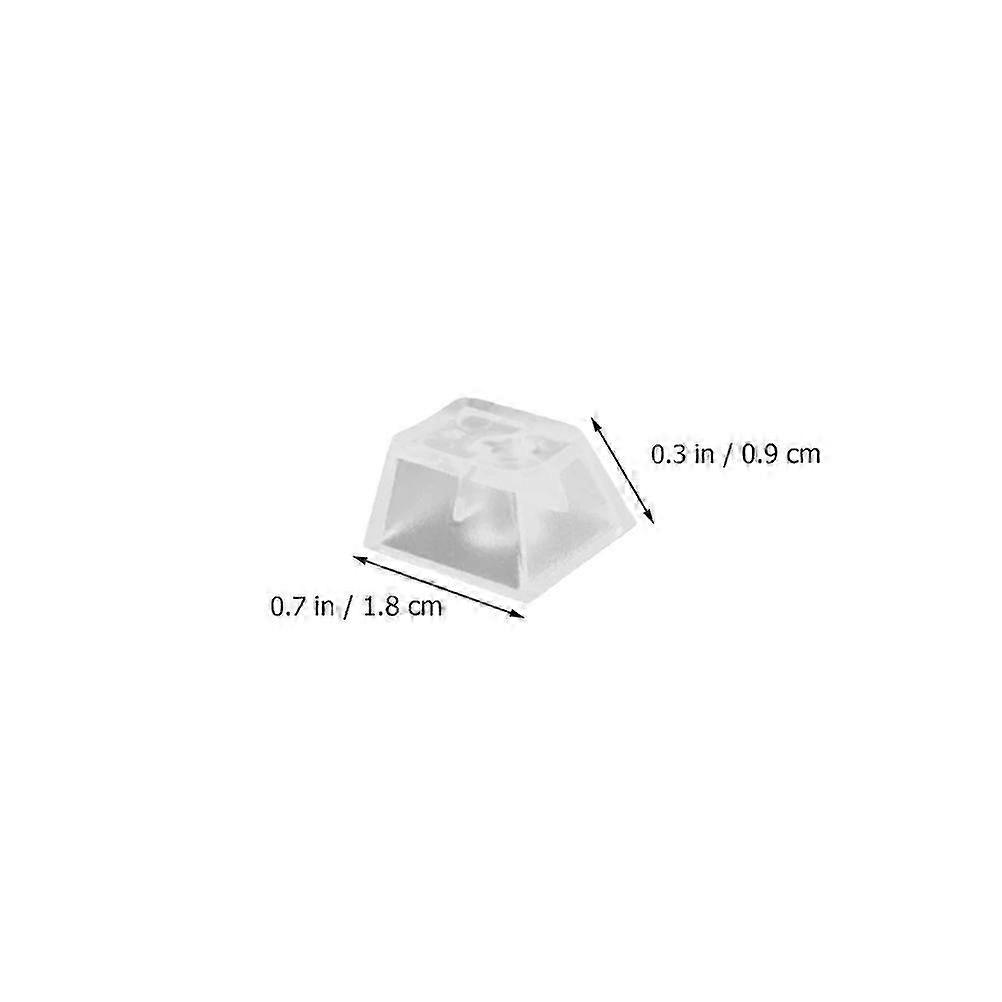 10Pcs Transparent Keycap Mechanical Keyboard Translucent Blank No Printed Keycap
