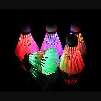 Badminton, LED Badminton Badminton Lighting Birdie Badminton Badminton Glow in the Dark Badminton Birdie for Indoor/Outdoor Sports Activities, 5 Pack,