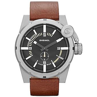 Diesel Men Quartz Analog Man Watch with Cowhide Bracelet DZ4270
