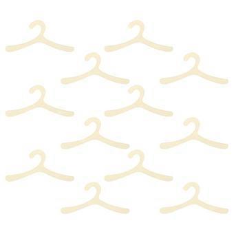 ABS Plastic Pet Clothes Hangers for Small Dogs and Cats 36Pcs Kit