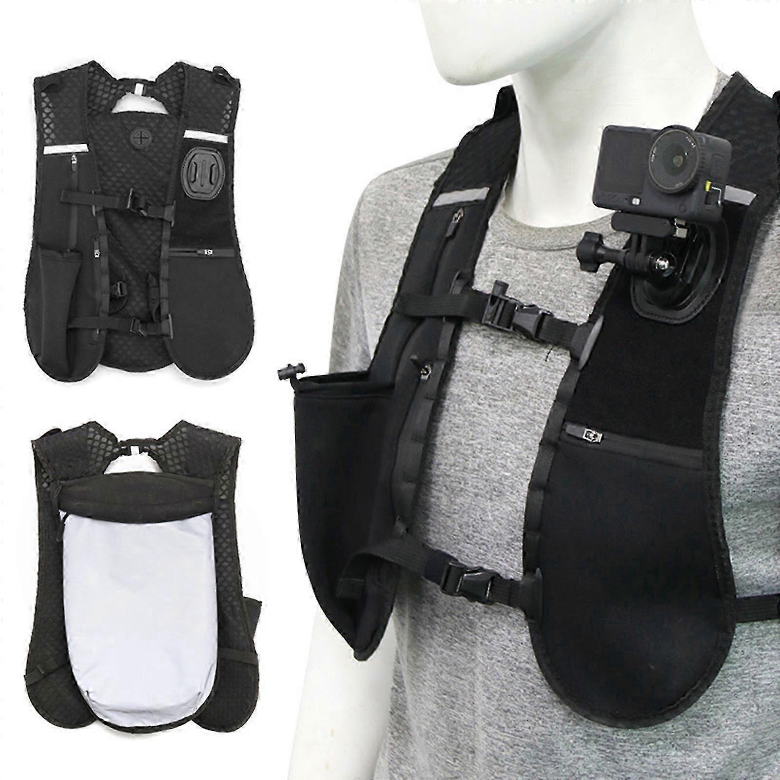 Lightweight Action Camera Vest With Storage