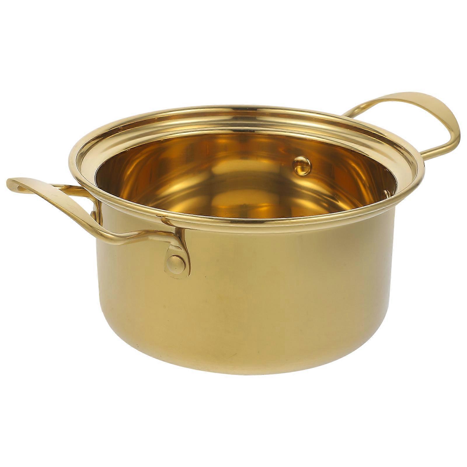 Soup Pot Stainless Steel Hotpot Multi-Function Cooking Pot 2Pcs for Kitchen