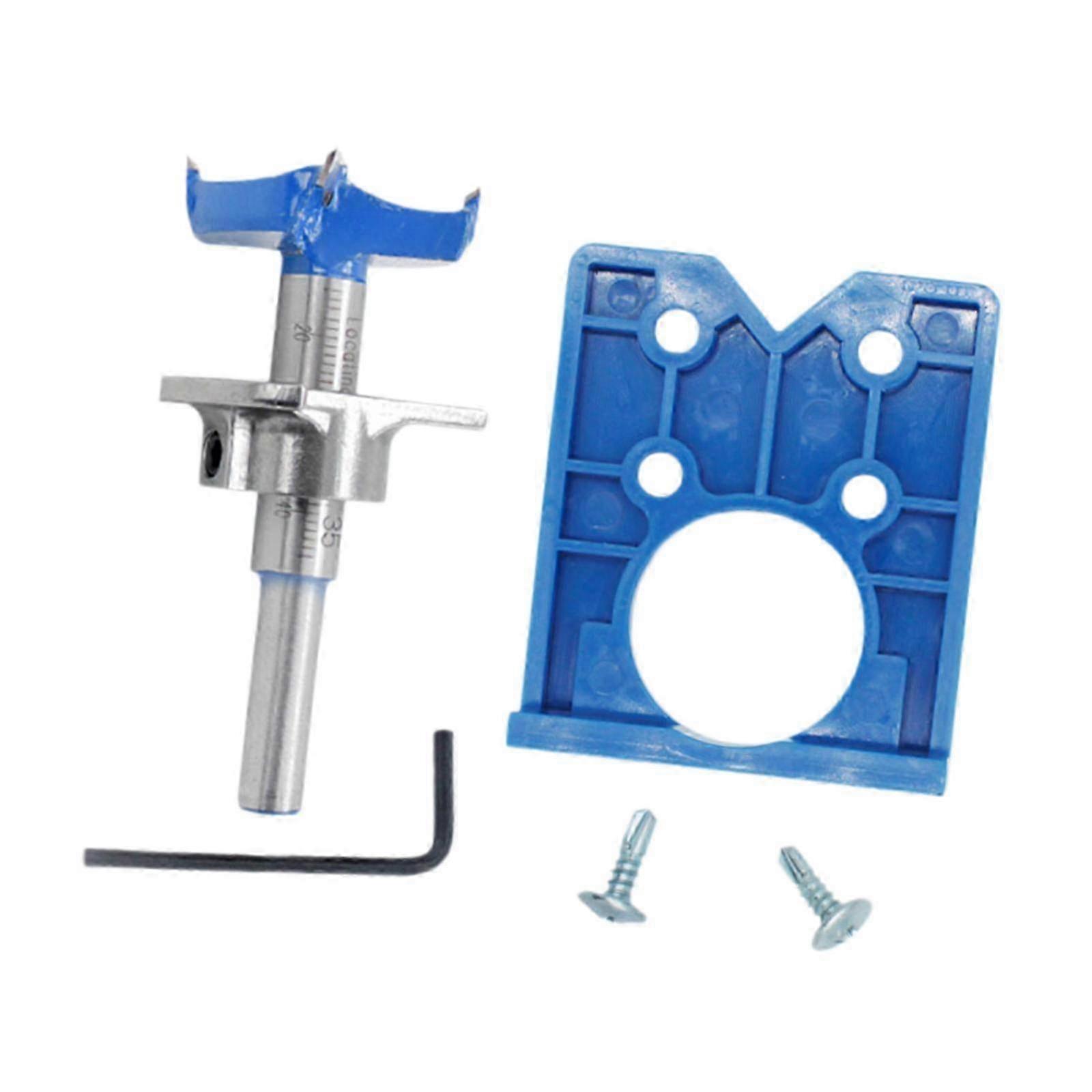 Hole Opening Potioning Plate Potioning Template Concealed Hinge Jig Kits red@ff