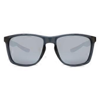 Nike FORTUNE FD1692 021 Full Rim Transparent Dark Grey Unisex Square Sunglasses UV3 Original