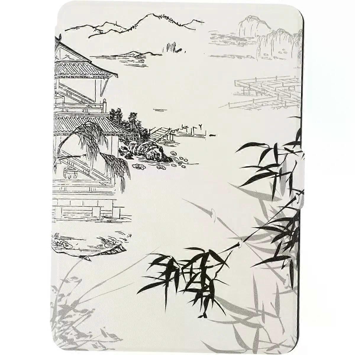 Case for Paperwhite Ultra-thin Leather E-reader Cover E-book Case for Reading The Go