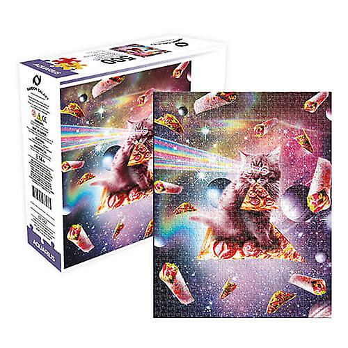 CAT PIZZA Aquarius Random Galaxy Licensed Jigsaw Puzzle Games (500 piece)