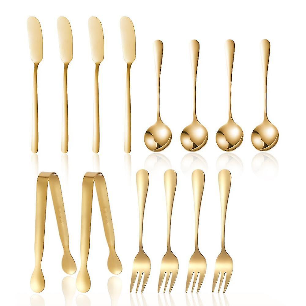 14 stykker Cheese Butter Jam Spreader Kniver Sett rustfritt stål Cheese Slicer Butter Spreader Kniver