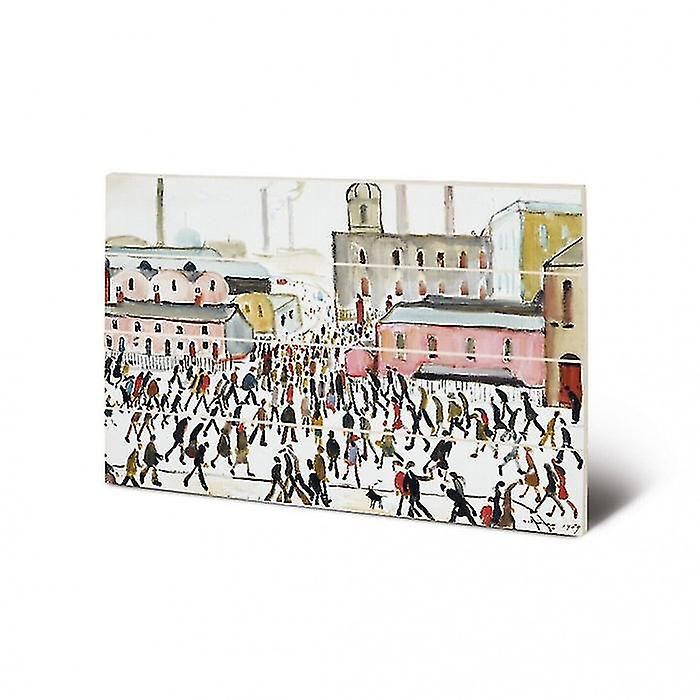 L.S. Lowry Going To Work 1959 Plaque