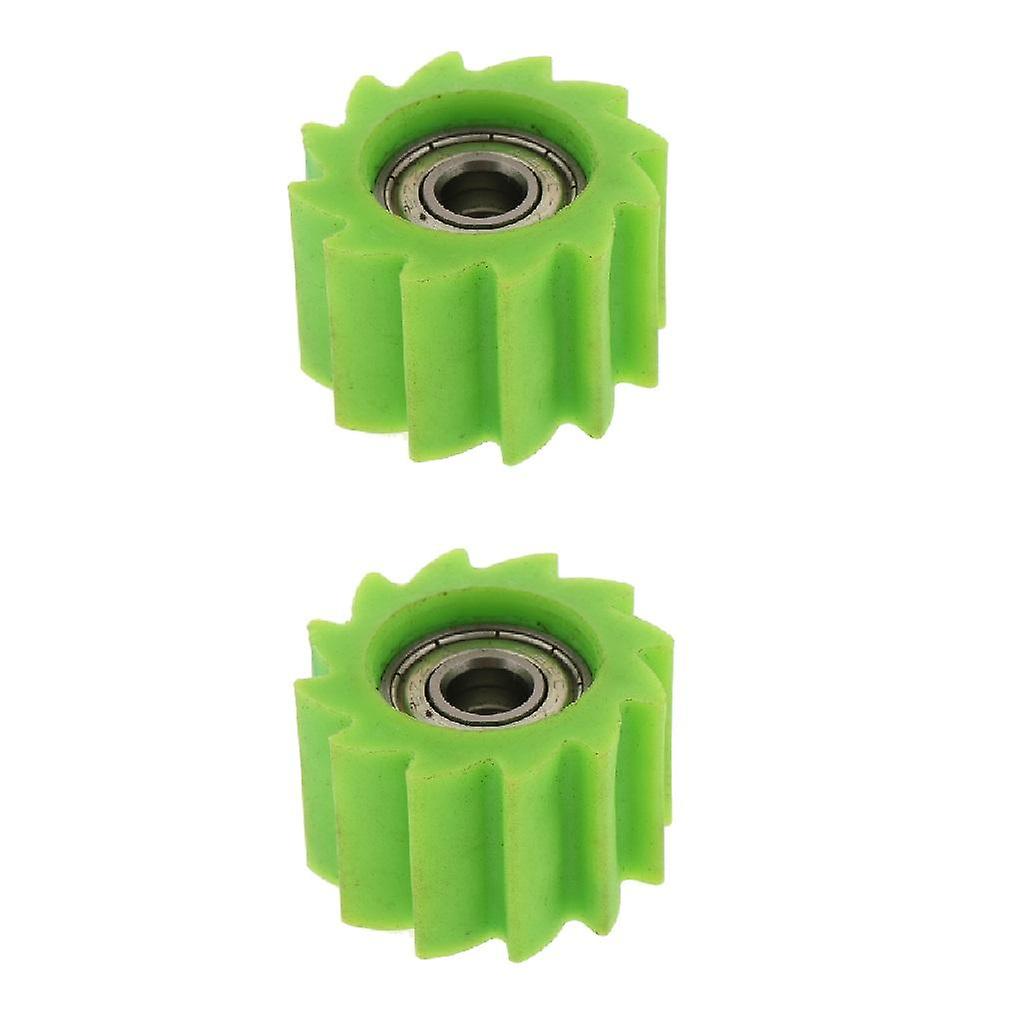 2 x 摩托车 8mm 链条滚轮滑轮张紧轮导向器