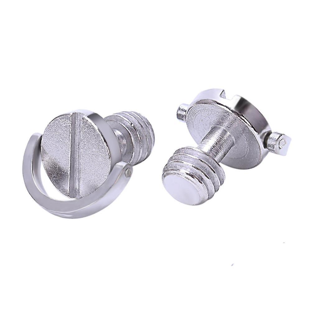 Longer Shaft D-ring Screw 3/8 Inch-16 Thread Camera Tripod Quick Release Fixing Screw Adapter (pack