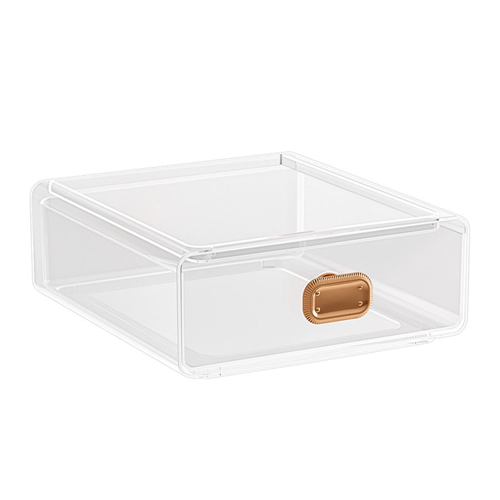 Stackable Bathroom Storage Drawer Large Capacity Storage Drawer For Kitchen Drawer Shelf Cabinet