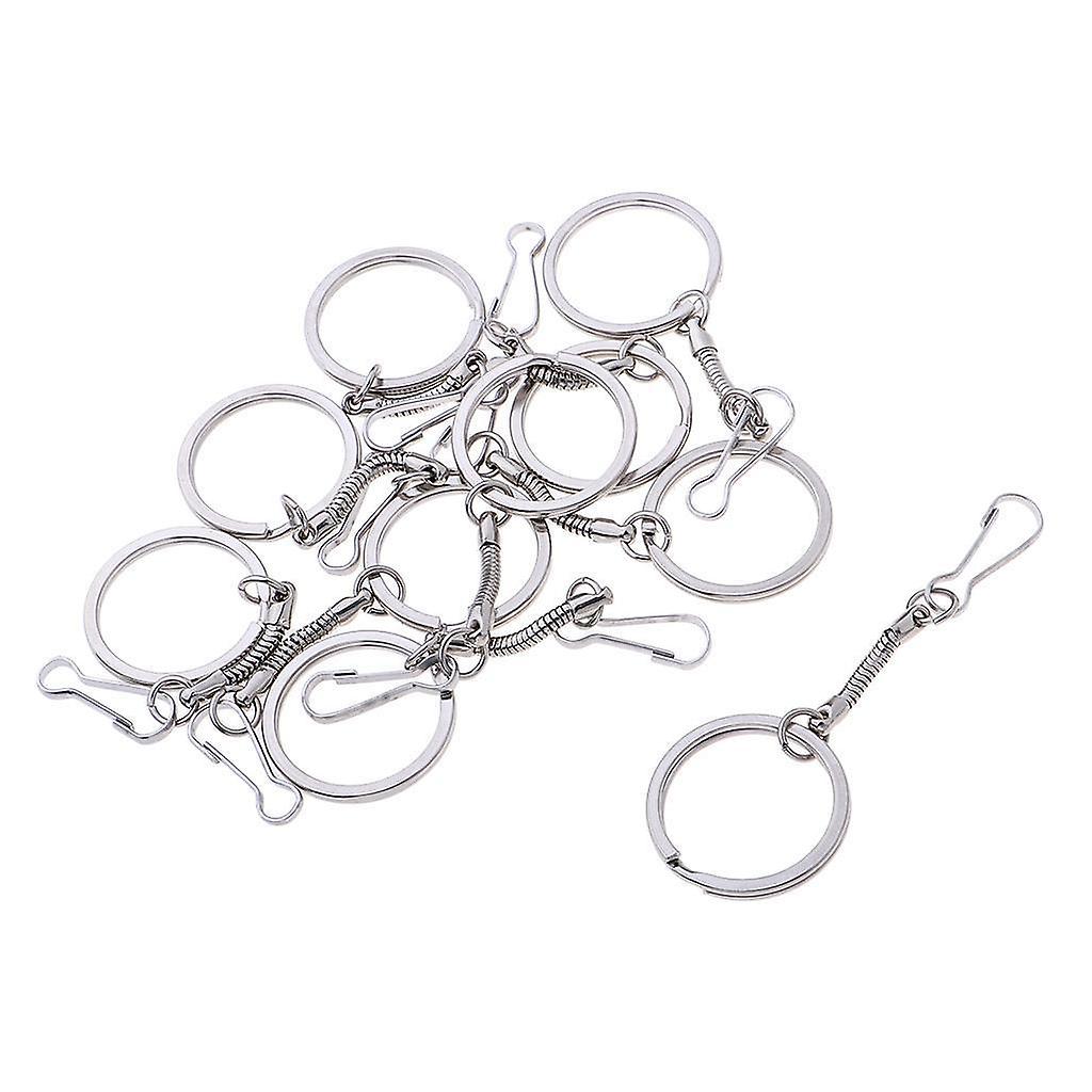 10Pcs Keychain Carabiner Clip Quick Release Snap Hook Keyring Key Holder