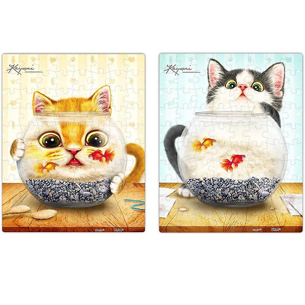 Curious Kittens Combo Jigsaw Puzzle Set 80pcs