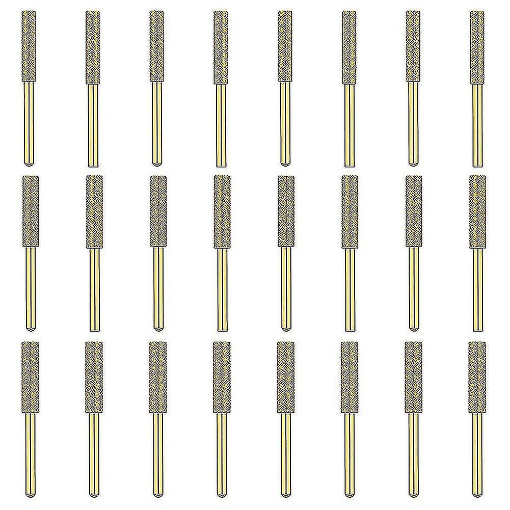 24 Pcs Diamond Chainsaw Sharpener Bit Kits, 5/32 Inch,(gold) x