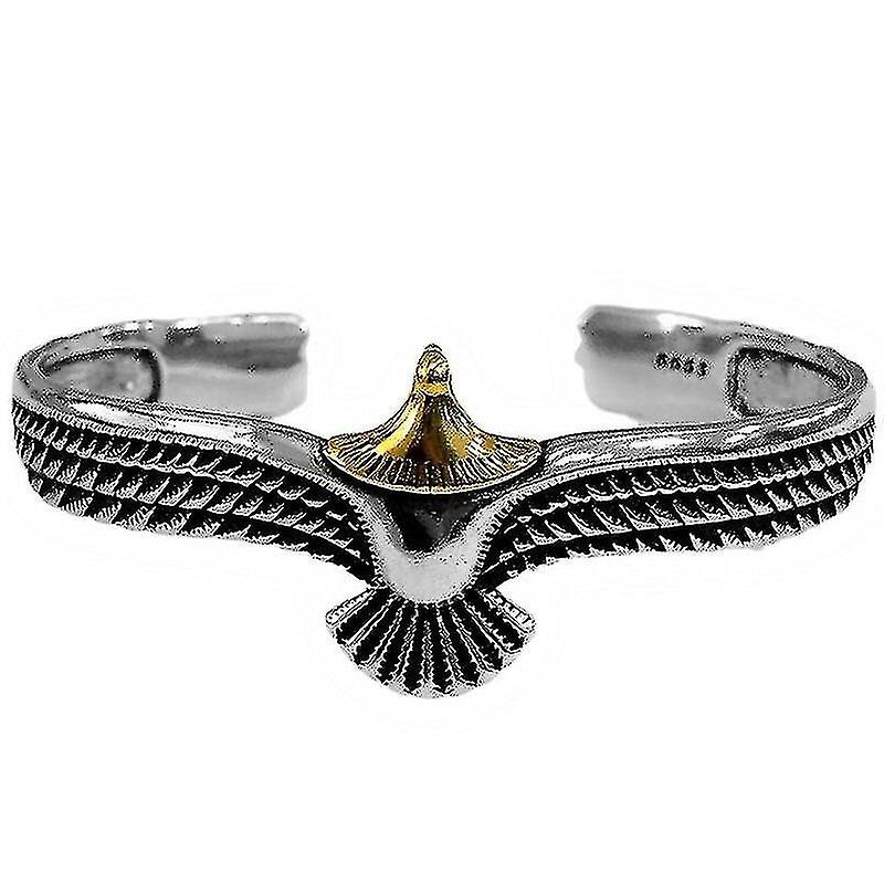 Viking Eagle Cuff Bracelet Valentines Day Gift For Boyfriend Adjustabl