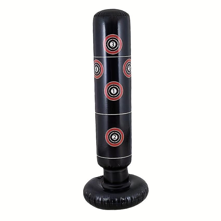 Inflatable Boxing Post, Fitness Exercise Boxing Sandbag For Karate, Taekwondo And Martial Arts, 160cm/62.99inch Boxing Post