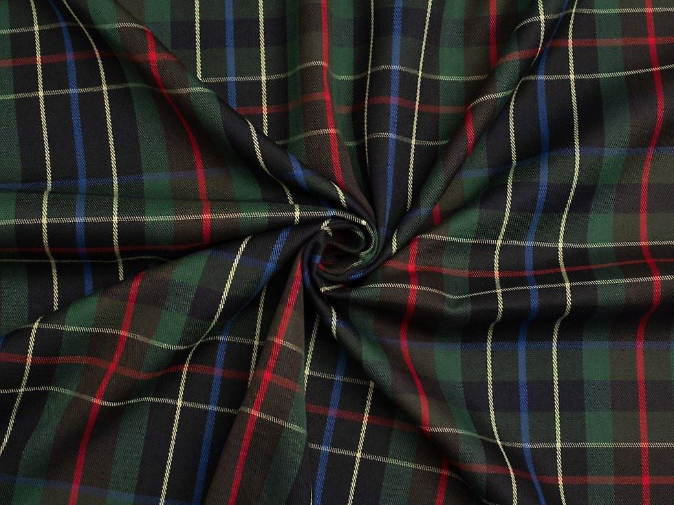 1.45m Minerva Core Range Polyester Viscose Suiting Fabric Green 1 - per metre
