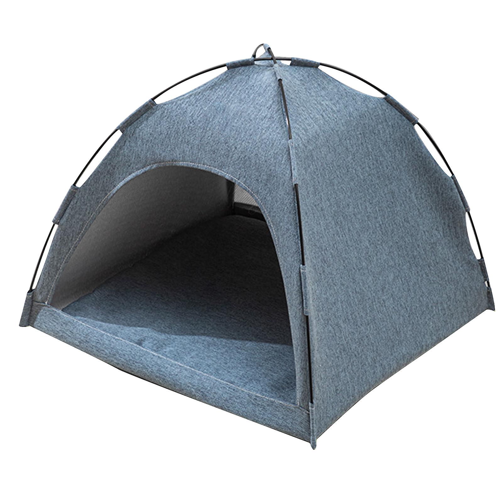 Tente pour chat, grand espace, respirante, confortable et lavable, idéale pour toutes les saisons, taille S, bleu