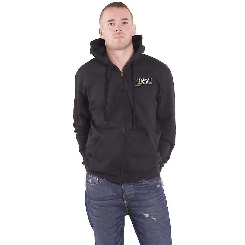 Tupac Crown Seal Zipped Hoodie