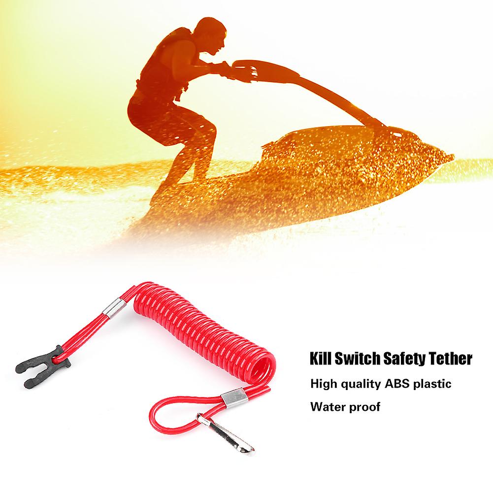 Outboard Engine Ignition Emergency Kill Stop Switch Safety Tether Lanyard for Suzuki