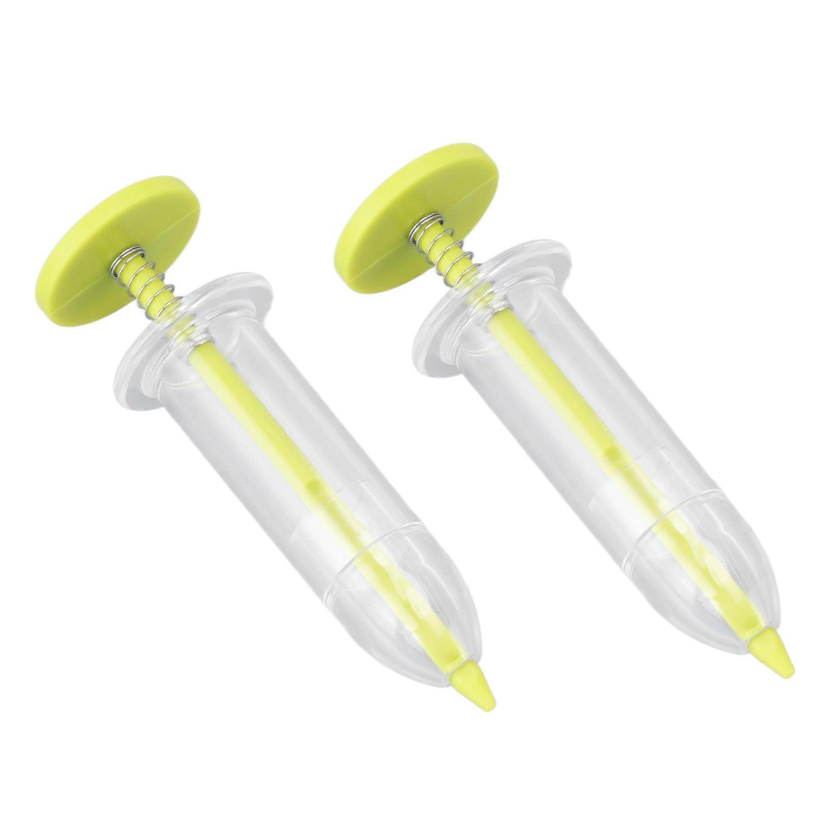 2pcs Mini Sowing Seed Dispenser Sower Small Seed Spreader Adjustable Handheld Seed Planter Sowing Seeder Gardening Tool Yellow