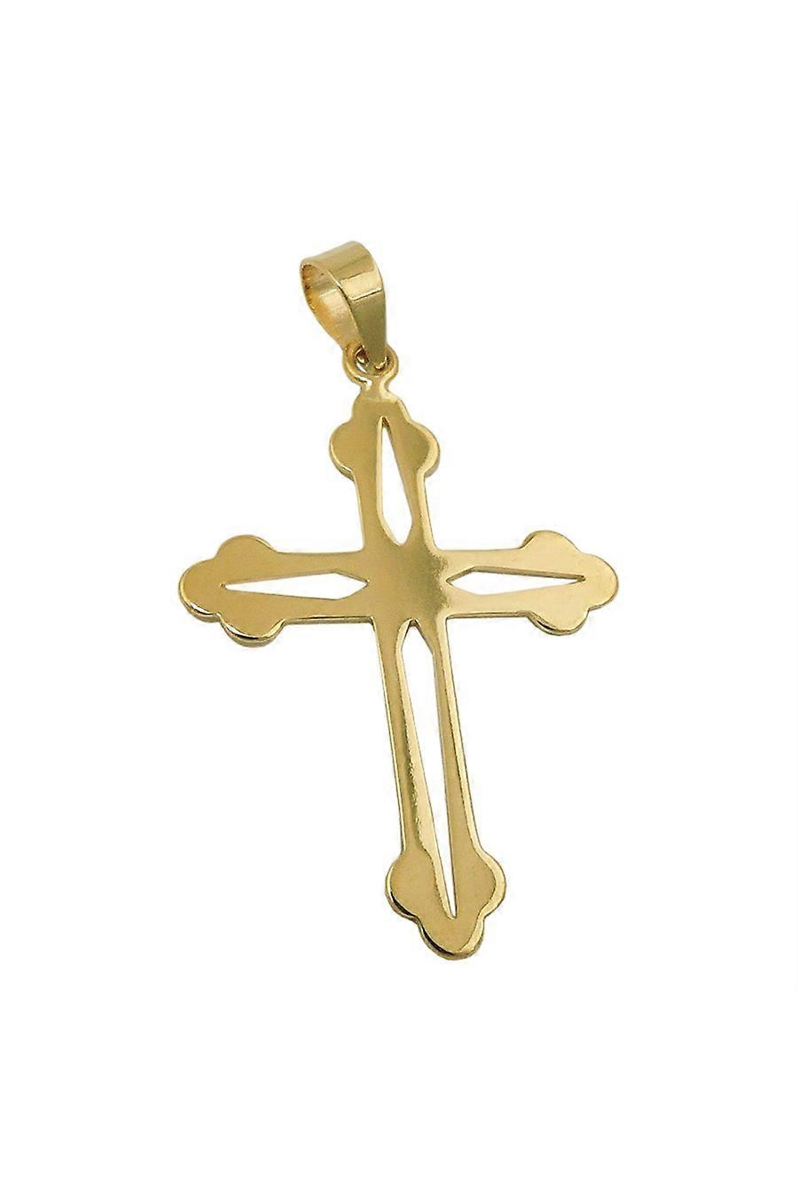 Pendant Cross Polished 9k Gold - Gl431475
