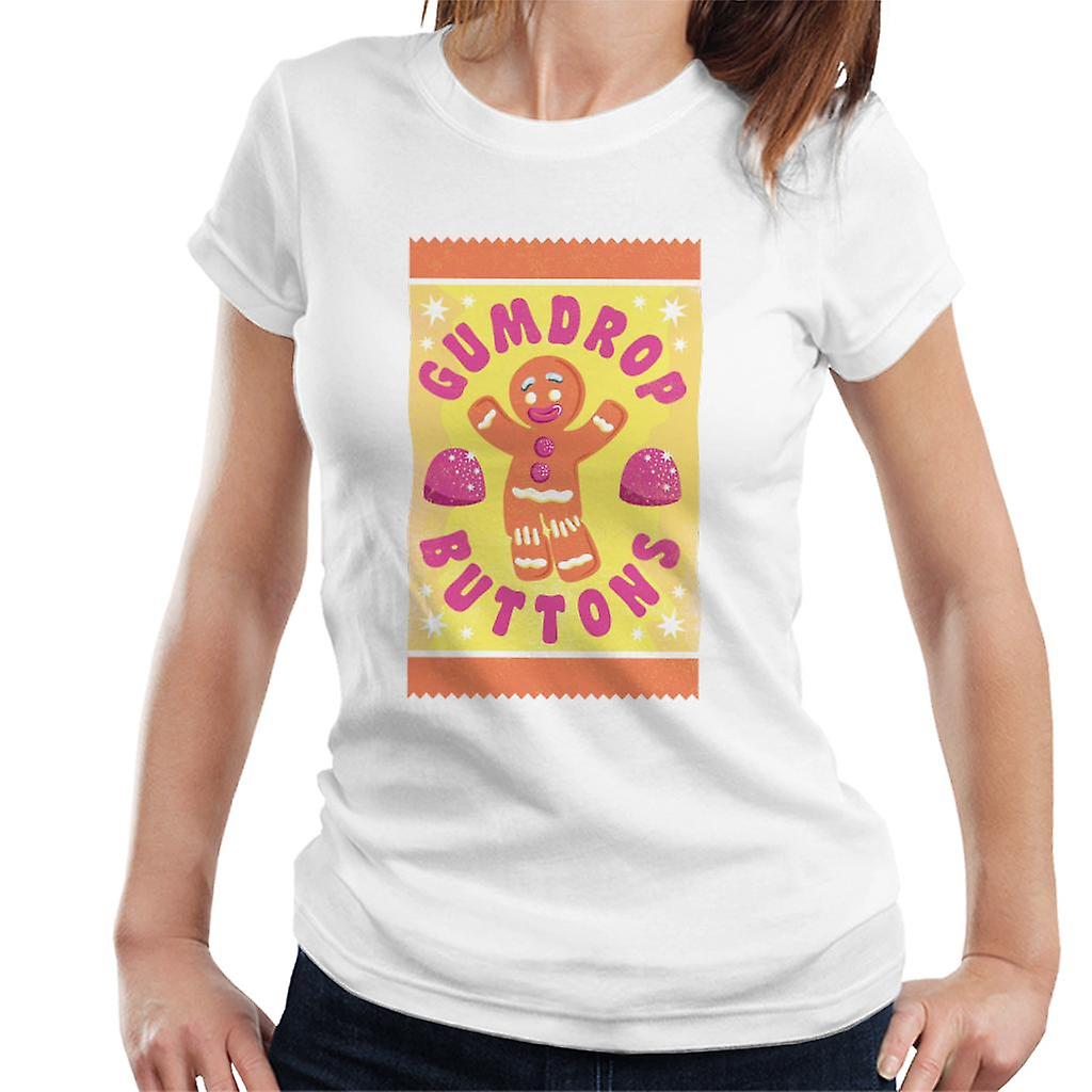 Shrek Gingerbread Man Gumdrop Buttons Women's T-Shirt