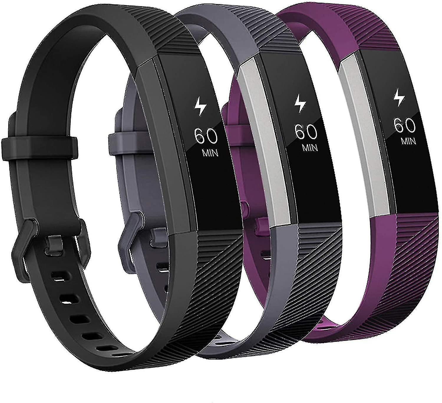 Fitbit Alta & Alta HR Compatible Bands - 3 Pack Soft Silicone Wrist