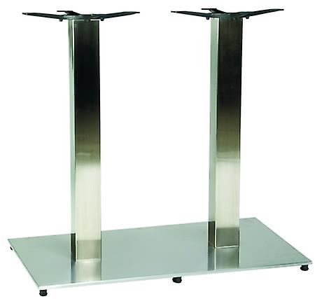 Zuton Twin Rectangular Stainless Steel Table Base