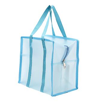 Large Capacity Portable Waterproof Travel Mesh Beach Wash Bag Storage Organizer (Sky Blue)
