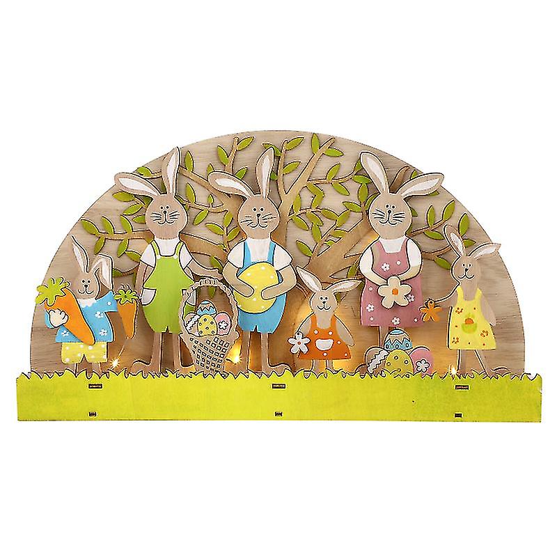 1pcs Wood Bunny Decor