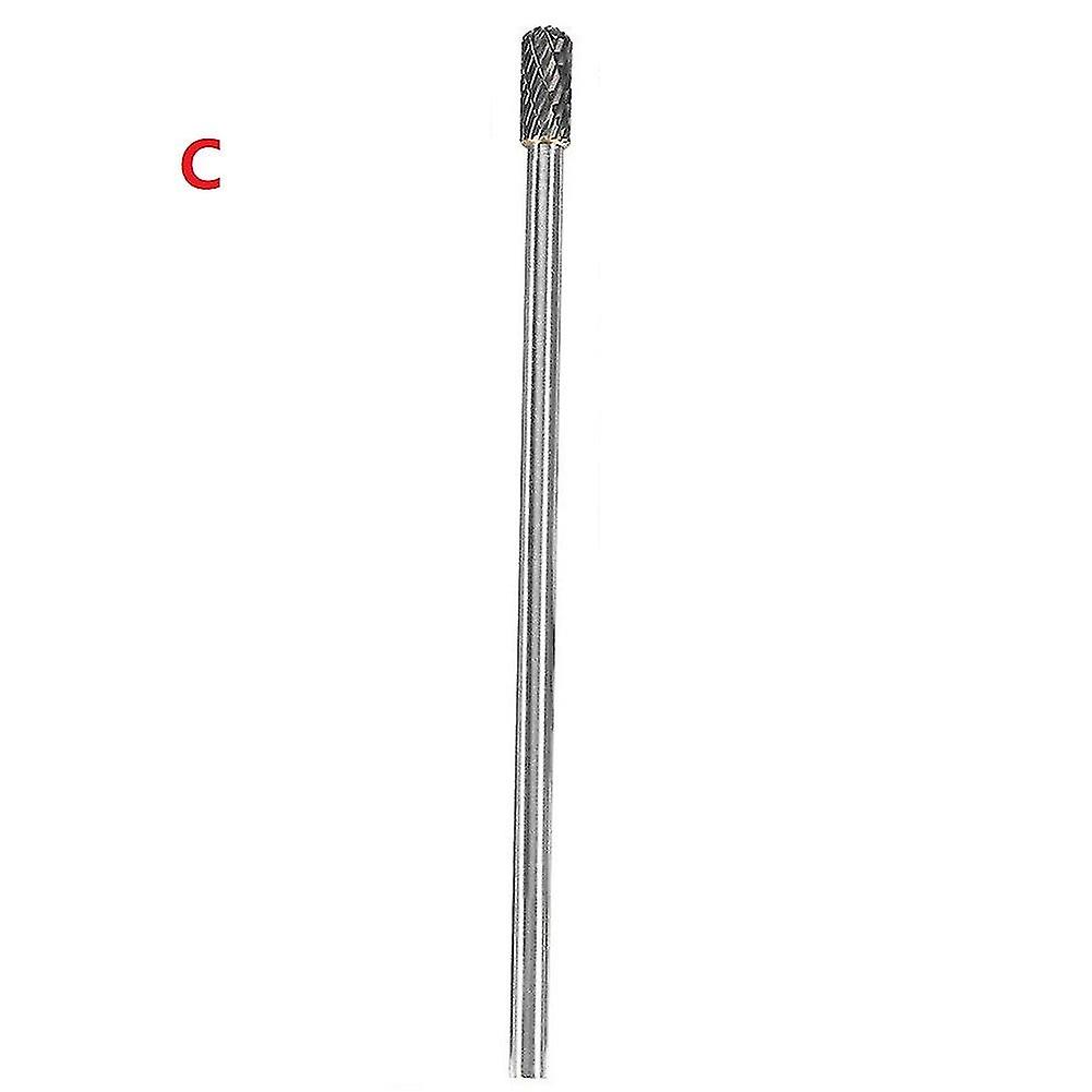 1pc Burring Polishing Bit Double Cut Tungsten Carbide Cnc Router Bit 1/4' Shank For Rotary Tools Mar