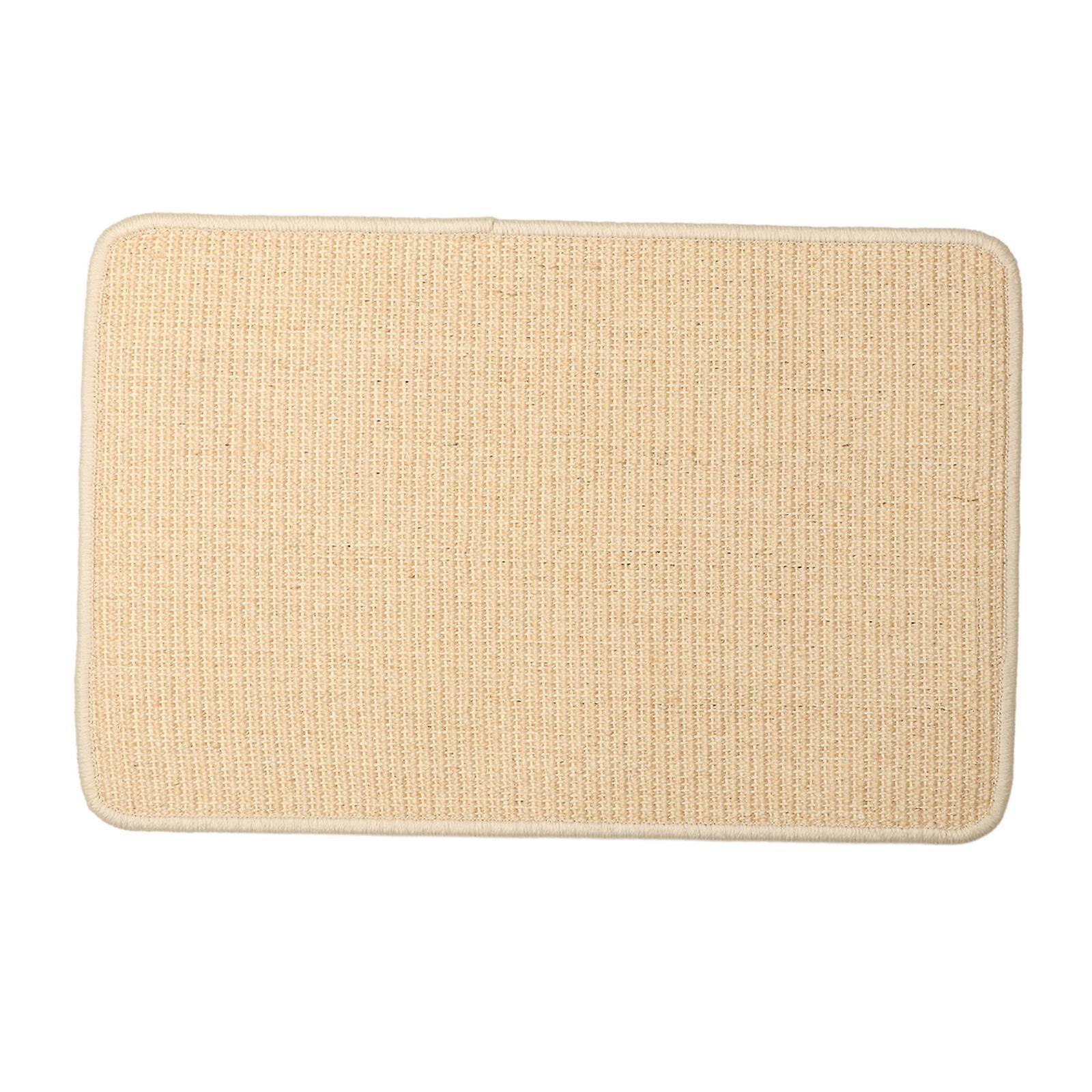 Cat Scratching Mat Grinding Claws Sisal Scratching Rug for Stairs Play Floor 60cmx90cm