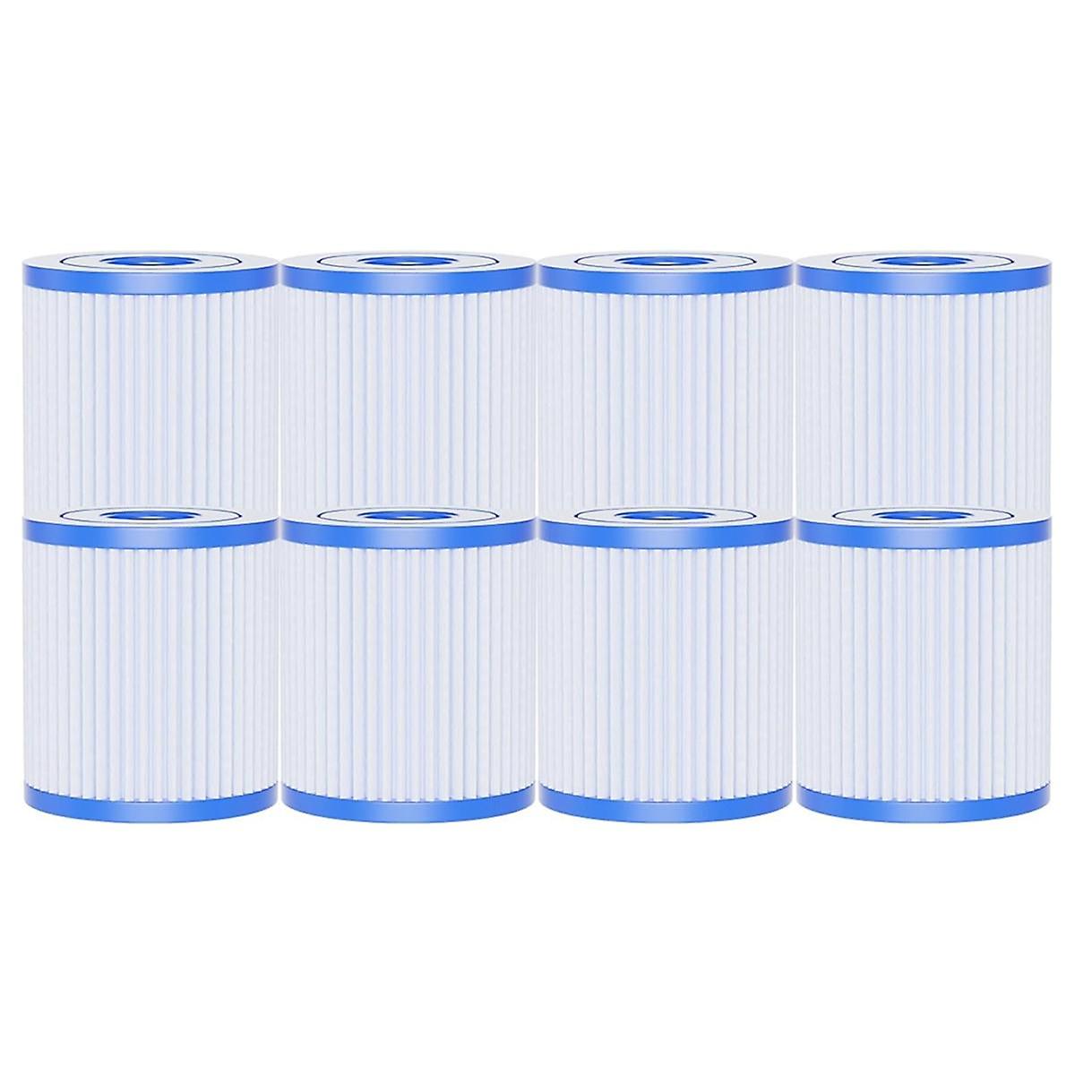 8-pack poolfilter H för 29007E typ H poolfilter, 330 GPH filterpump över marken poolfilter