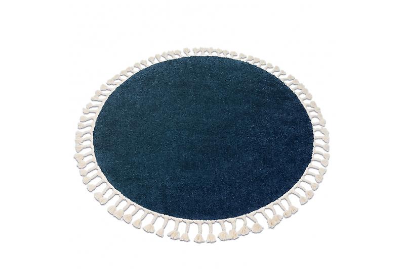 Carpet BERBER 9000 circle navy Fringe Berber Moroccan shaggy