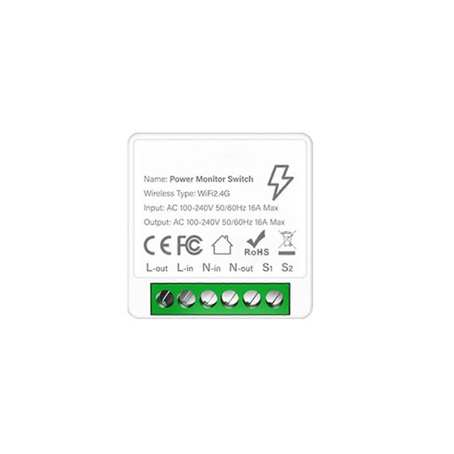 Smart Breaker Power Statistics Function APP Voice Remote Control WiFi Mini Timer Countdown Breaker H